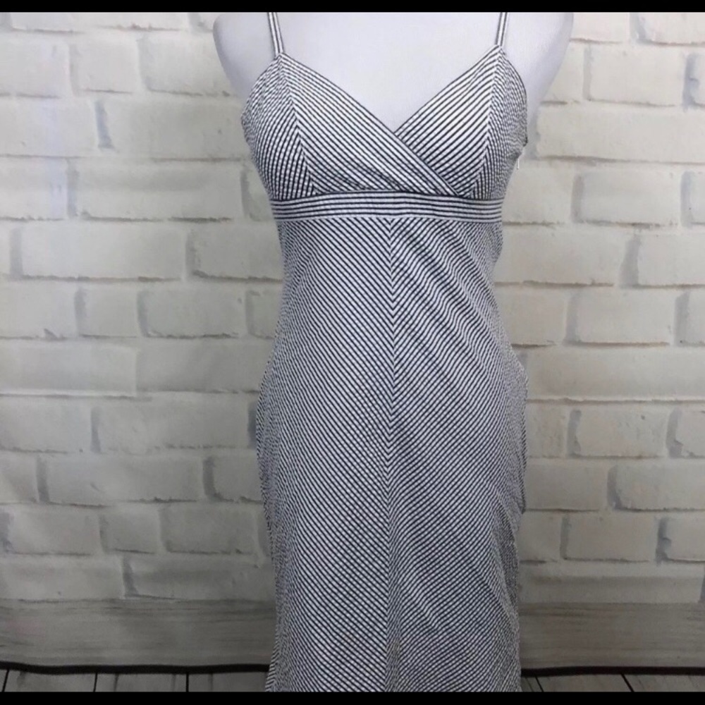 Classic striped seersucker sundress